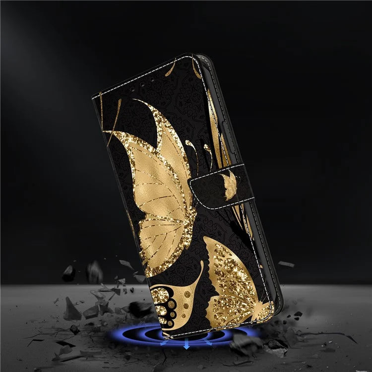 3D Pattern Printing Leather Cover for iPhone 15 Pro Max Case Anti-Dorp Wallet Phone Case