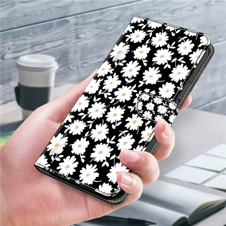 3D Pattern Printing Leather Cover for iPhone 15 Pro Max Case Anti-Dorp Wallet Phone Case