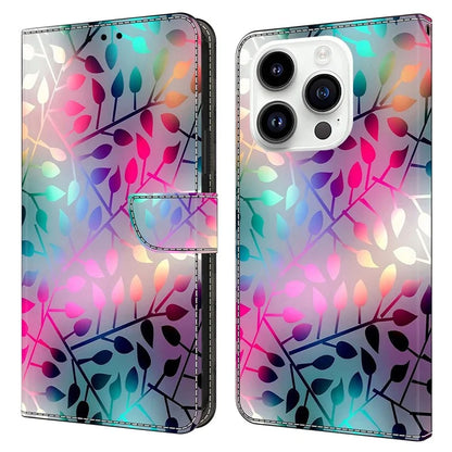 3D Pattern Printing Leather Cover for iPhone 15 Pro Max Case Anti-Dorp Wallet Phone Case