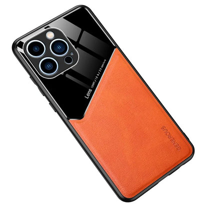 For iPhone 15 Pro Case PU Leather Coating TPU+PC Anti-scratch Phone Cover