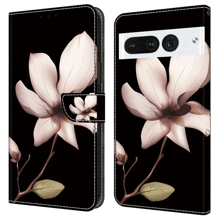 For Google Pixel 7 Pro 5G Case Anti-Scratch Leather Wallet Phone Cover
