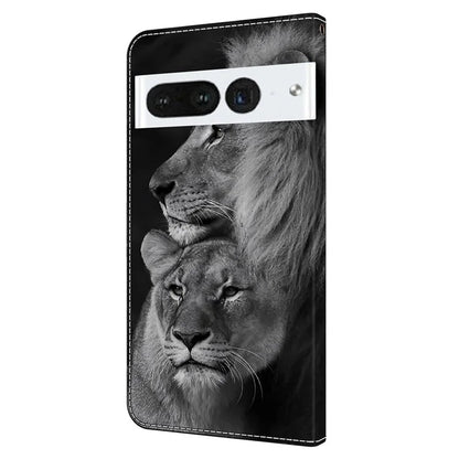 For Google Pixel 7 Pro 5G Case Anti-Scratch Leather Wallet Phone Cover
