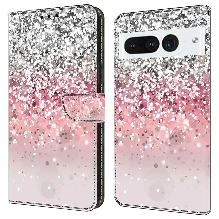 For Google Pixel 7 Pro 5G Case Anti-Scratch Leather Wallet Phone Cover