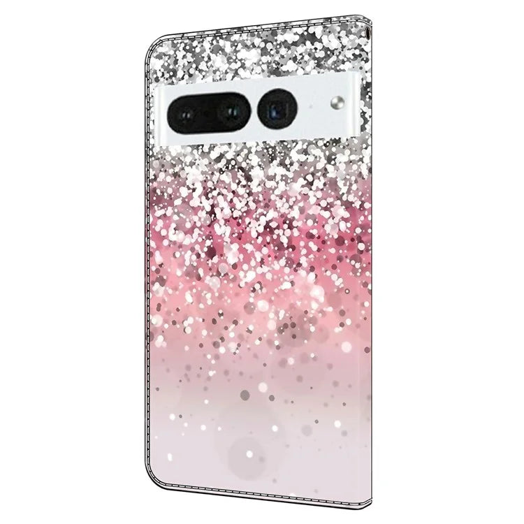 For Google Pixel 7 Pro 5G Case Anti-Scratch Leather Wallet Phone Cover