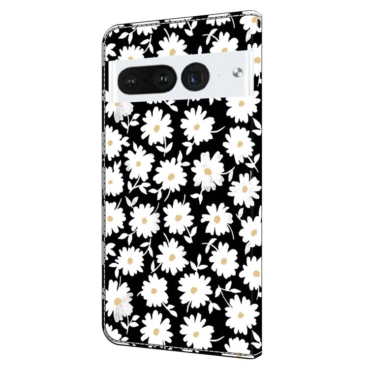 For Google Pixel 7 Pro 5G Case Anti-Scratch Leather Wallet Phone Cover