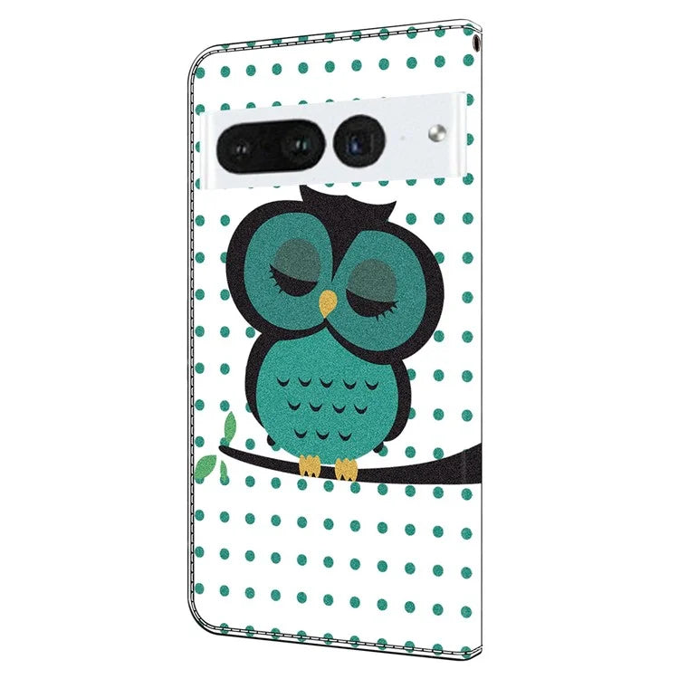For Google Pixel 7 Pro 5G Case Anti-Scratch Leather Wallet Phone Cover