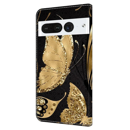 For Google Pixel 7 Pro 5G Case Anti-Scratch Leather Wallet Phone Cover