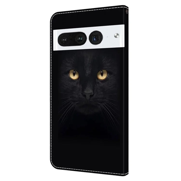 For Google Pixel 7 Pro 5G Case Anti-Scratch Leather Wallet Phone Cover