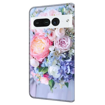 For Google Pixel 7 Pro 5G Case Anti-Scratch Leather Wallet Phone Cover