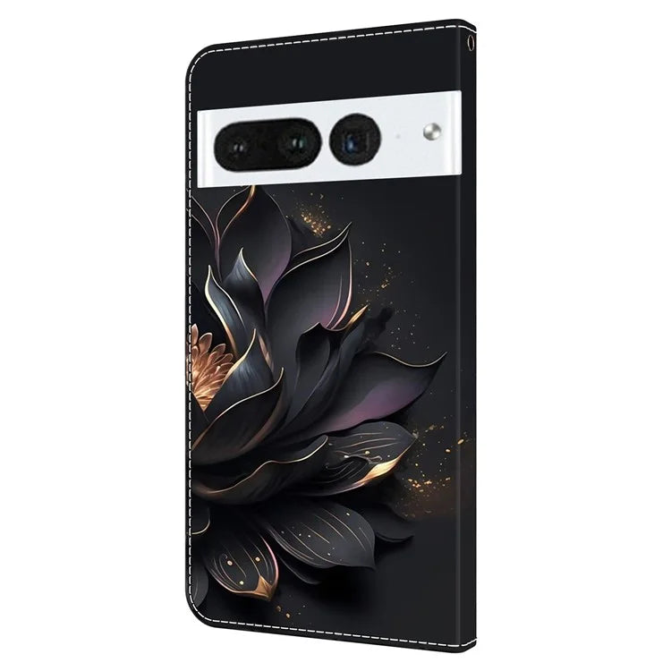 For Google Pixel 7 Pro 5G Case Anti-Scratch Leather Wallet Phone Cover