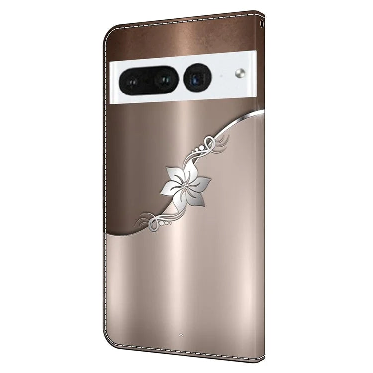 For Google Pixel 7 Pro 5G Case Anti-Scratch Leather Wallet Phone Cover
