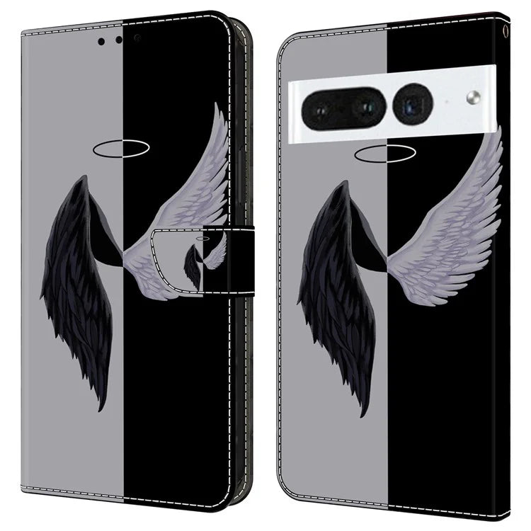 For Google Pixel 7 Pro 5G Case Anti-Scratch Leather Wallet Phone Cover