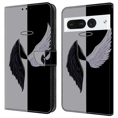 For Google Pixel 7 Pro 5G Case Anti-Scratch Leather Wallet Phone Cover