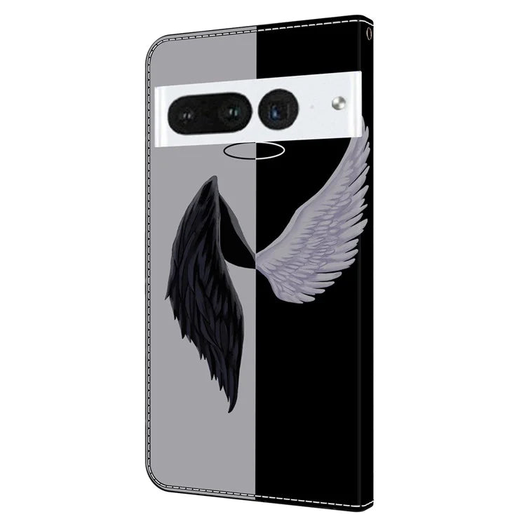 For Google Pixel 7 Pro 5G Case Anti-Scratch Leather Wallet Phone Cover