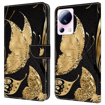 For Xiaomi 13 Lite / Civi 2 5G Wallet Case 3D Pattern Printing Leather Shockproof Phone Cover