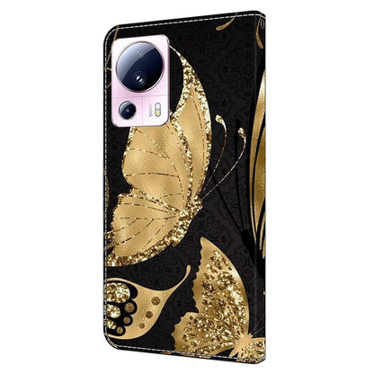For Xiaomi 13 Lite / Civi 2 5G Wallet Case 3D Pattern Printing Leather Shockproof Phone Cover