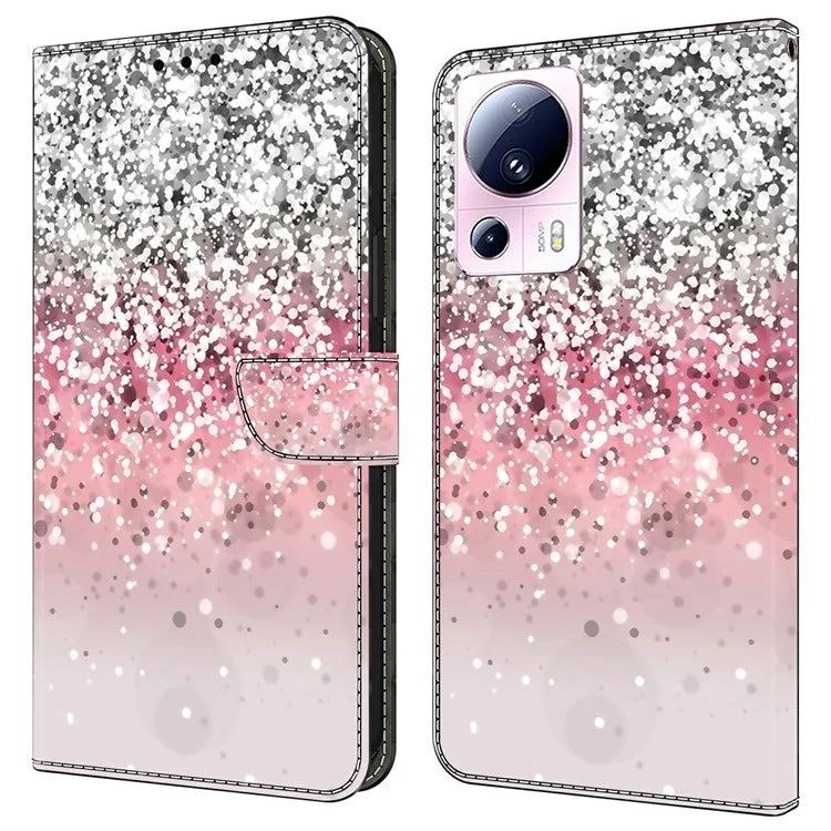 For Xiaomi 13 Lite / Civi 2 5G Wallet Case 3D Pattern Printing Leather Shockproof Phone Cover