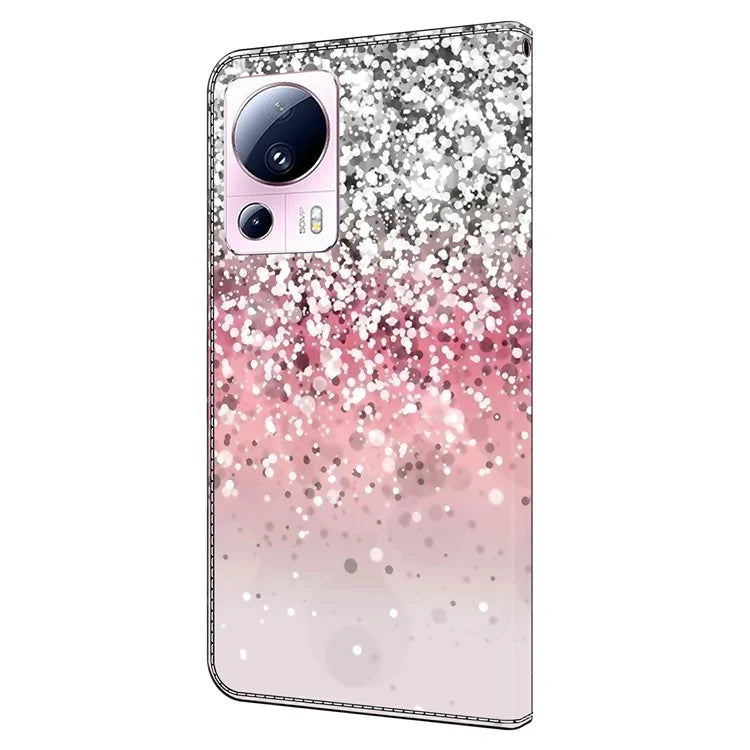 For Xiaomi 13 Lite / Civi 2 5G Wallet Case 3D Pattern Printing Leather Shockproof Phone Cover