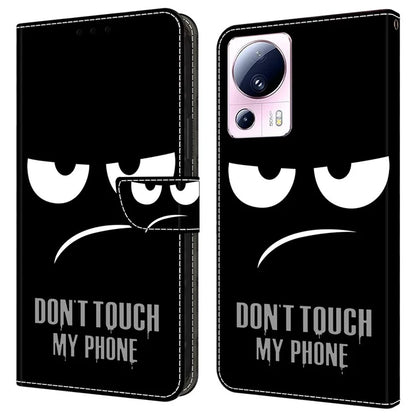 For Xiaomi 13 Lite / Civi 2 5G Wallet Case 3D Pattern Printing Leather Shockproof Phone Cover