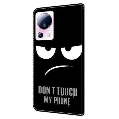 For Xiaomi 13 Lite / Civi 2 5G Wallet Case 3D Pattern Printing Leather Shockproof Phone Cover