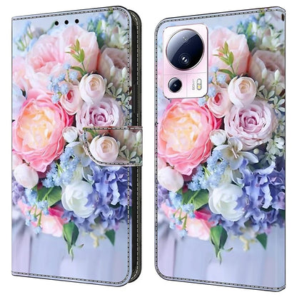 For Xiaomi 13 Lite / Civi 2 5G Wallet Case 3D Pattern Printing Leather Shockproof Phone Cover