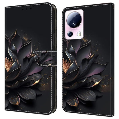 For Xiaomi 13 Lite / Civi 2 5G Wallet Case 3D Pattern Printing Leather Shockproof Phone Cover