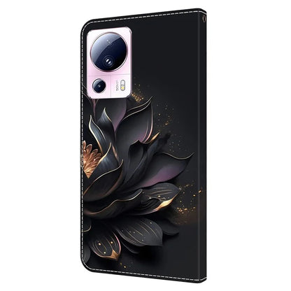 For Xiaomi 13 Lite / Civi 2 5G Wallet Case 3D Pattern Printing Leather Shockproof Phone Cover