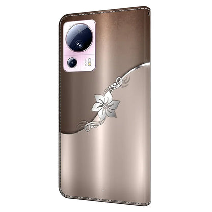 For Xiaomi 13 Lite / Civi 2 5G Wallet Case 3D Pattern Printing Leather Shockproof Phone Cover