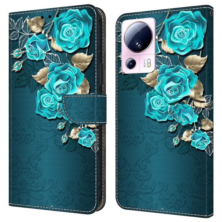 For Xiaomi 13 Lite / Civi 2 5G Wallet Case 3D Pattern Printing Leather Shockproof Phone Cover