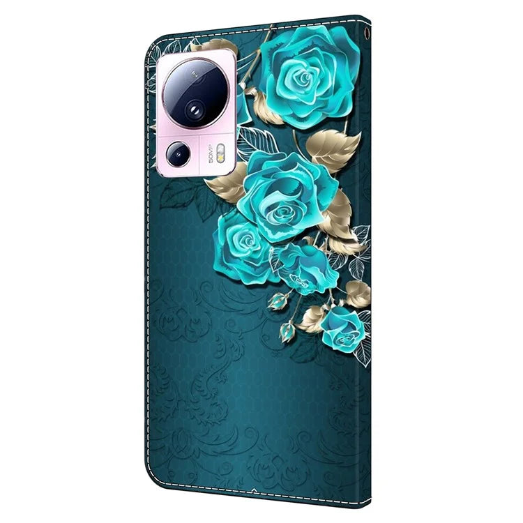 For Xiaomi 13 Lite / Civi 2 5G Wallet Case 3D Pattern Printing Leather Shockproof Phone Cover