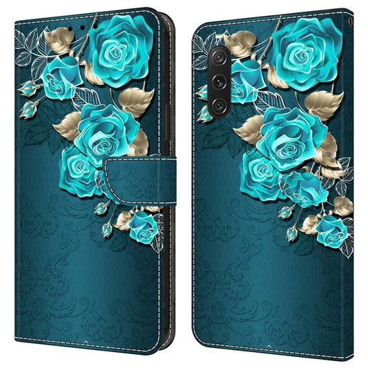 For Sony Xperia 10 V Protective Case 3D Pattern Printing Leather Wallet Phone Cover