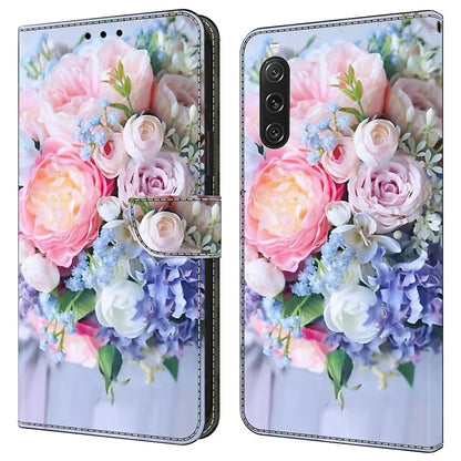 For Sony Xperia 10 V Protective Case 3D Pattern Printing Leather Wallet Phone Cover