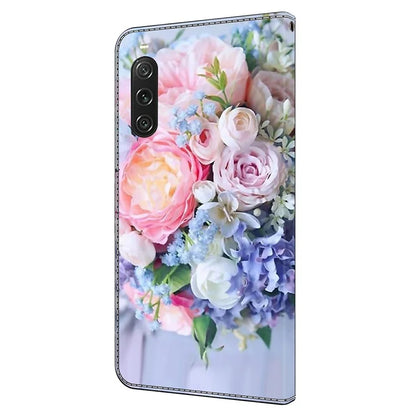 For Sony Xperia 10 V Protective Case 3D Pattern Printing Leather Wallet Phone Cover