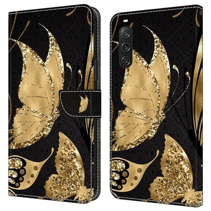 For Sony Xperia 10 V Protective Case 3D Pattern Printing Leather Wallet Phone Cover