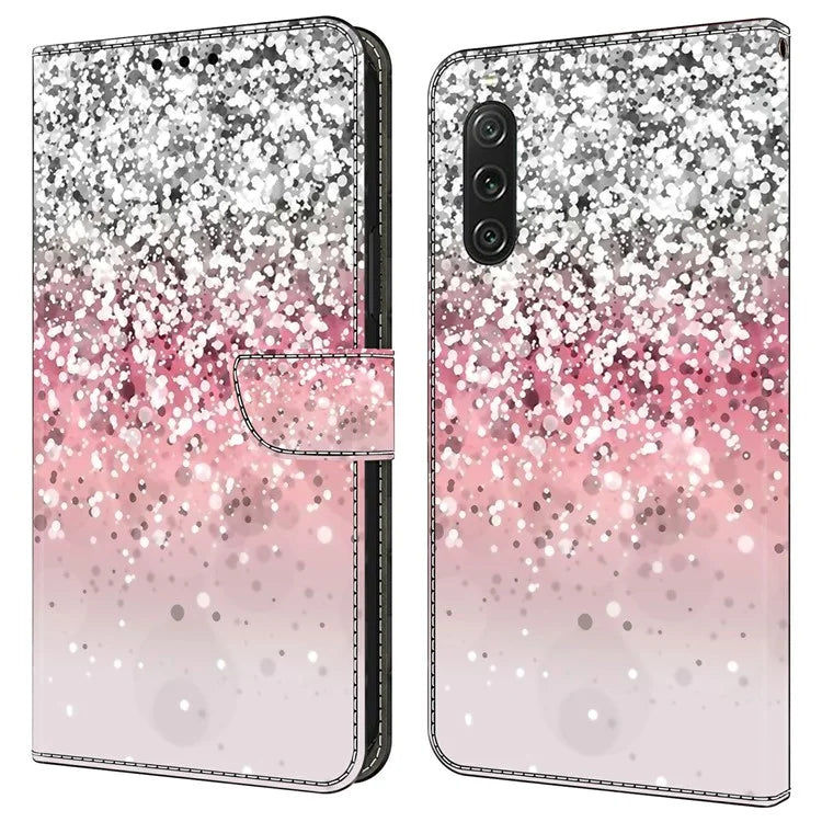 For Sony Xperia 10 V Protective Case 3D Pattern Printing Leather Wallet Phone Cover