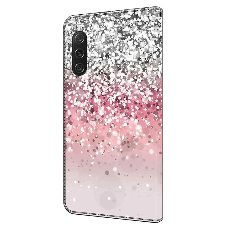 For Sony Xperia 10 V Protective Case 3D Pattern Printing Leather Wallet Phone Cover