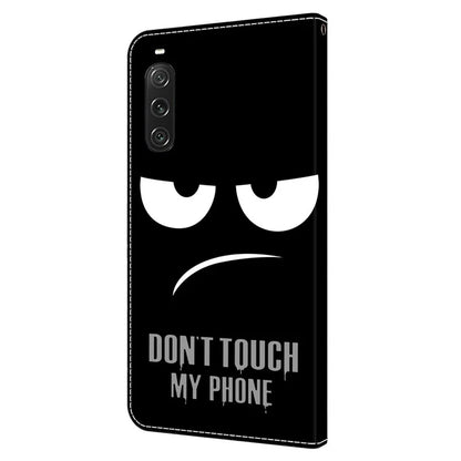 For Sony Xperia 10 V Protective Case 3D Pattern Printing Leather Wallet Phone Cover
