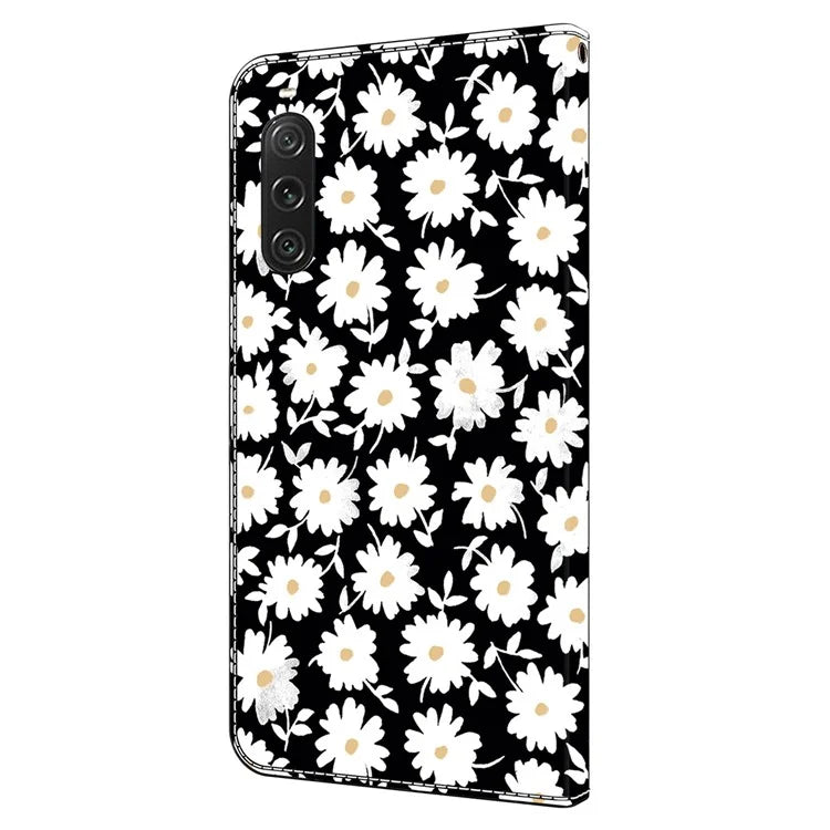 For Sony Xperia 10 V Protective Case 3D Pattern Printing Leather Wallet Phone Cover