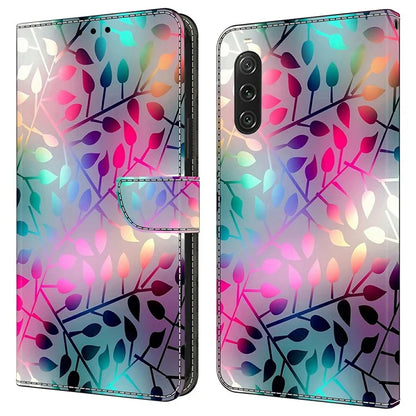 For Sony Xperia 10 V Protective Case 3D Pattern Printing Leather Wallet Phone Cover