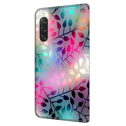 For Sony Xperia 10 V Protective Case 3D Pattern Printing Leather Wallet Phone Cover