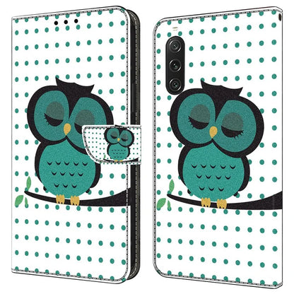 For Sony Xperia 10 V Protective Case 3D Pattern Printing Leather Wallet Phone Cover