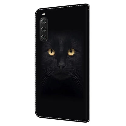 For Sony Xperia 10 V Protective Case 3D Pattern Printing Leather Wallet Phone Cover