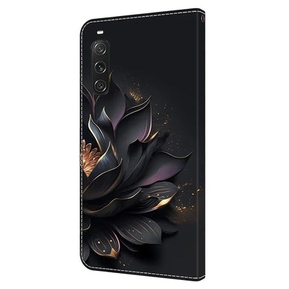 For Sony Xperia 10 V Protective Case 3D Pattern Printing Leather Wallet Phone Cover
