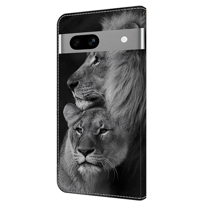 Anti-Drop Leather Flip Cover for Google Pixel 7a Case Shockproof Wallet Phone Case