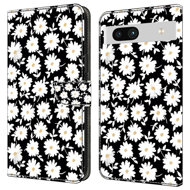 Anti-Drop Leather Flip Cover for Google Pixel 7a Case Shockproof Wallet Phone Case