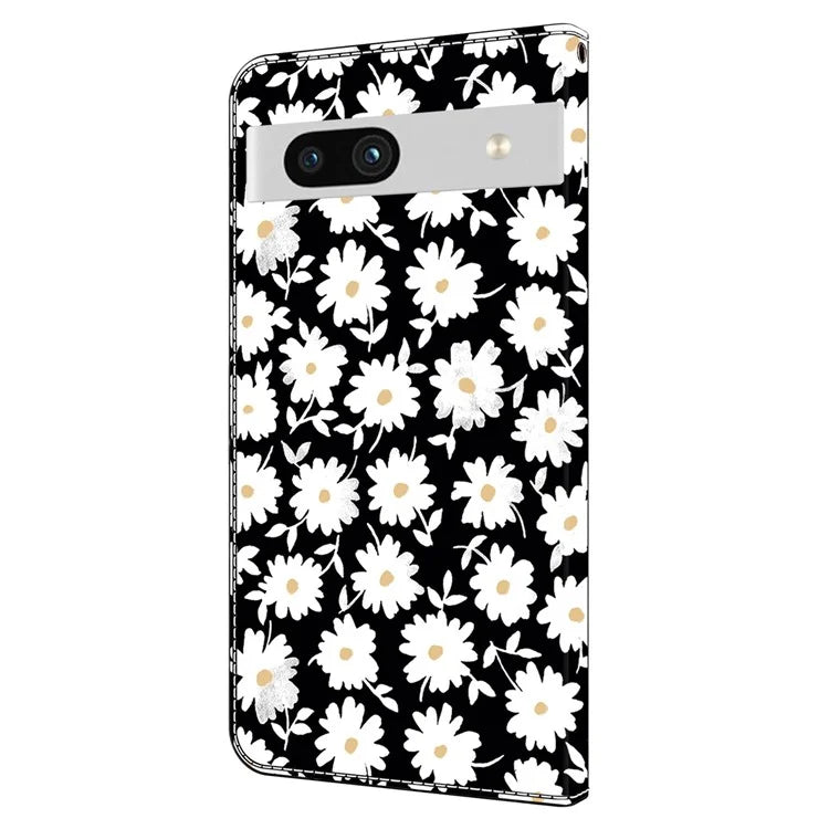 Anti-Drop Leather Flip Cover for Google Pixel 7a Case Shockproof Wallet Phone Case