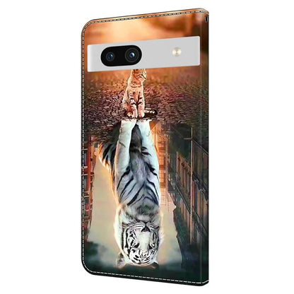 Anti-Drop Leather Flip Cover for Google Pixel 7a Case Shockproof Wallet Phone Case