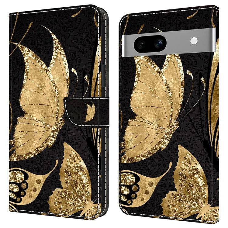 Anti-Drop Leather Flip Cover for Google Pixel 7a Case Shockproof Wallet Phone Case