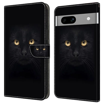 Anti-Drop Leather Flip Cover for Google Pixel 7a Case Shockproof Wallet Phone Case