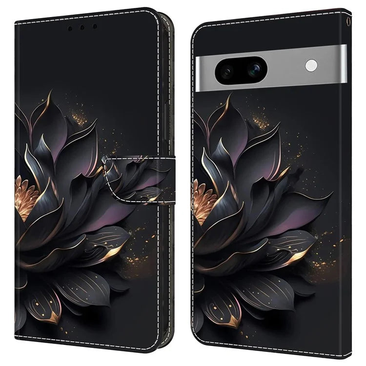 Anti-Drop Leather Flip Cover for Google Pixel 7a Case Shockproof Wallet Phone Case